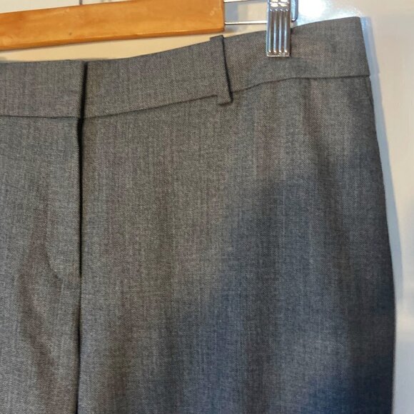 Ann Taylor SZ 10 Kate Fit Charcoal trouser pant career professional essential - Picture 2 of 8
